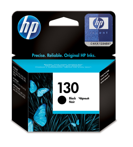 خرطوشة طباعة الحبر الأسود HP 130 Black Inkjet مع حبر Vivera