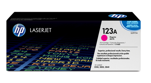 123A toner LaserJet magenta authentique, ~2 000 pages