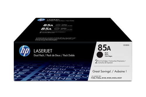 85A pack de 2 toners LaserJet noir authentiques