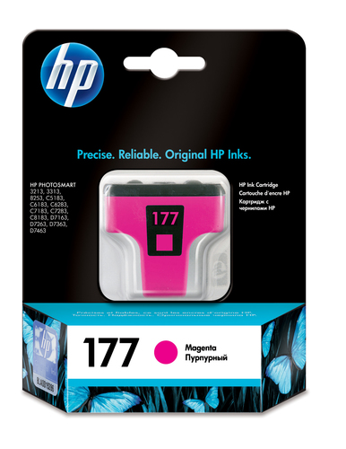 خرطوشة طباعة الحبر الأرجواني HP 177 مع حبر Vivera