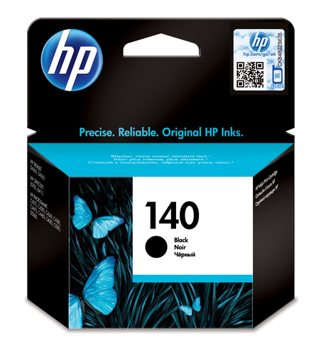 خرطوشة طباعة الحبر الأسود HP 140 Black Inkjet مع حبر Vivera