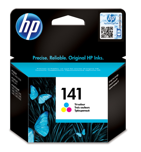 خرطوشة طباعة ثلاثية اللون HP 141 Tri-colour Inkjet مع حبر Vivera