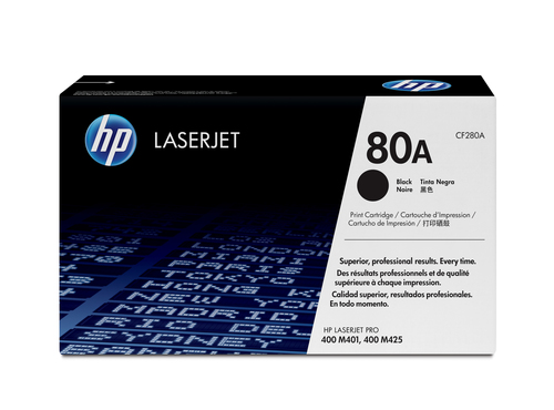 80A toner LaserJet noir authentique