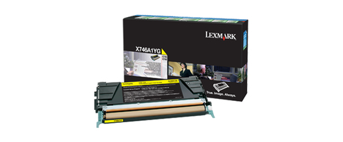 Lexmark X746A1YG Cartouche de toner 1 pièce(s) Original Jaune