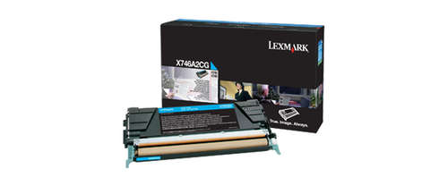 Lexmark X746A2CG Cartouche de toner 1 pièce(s) Original Cyan