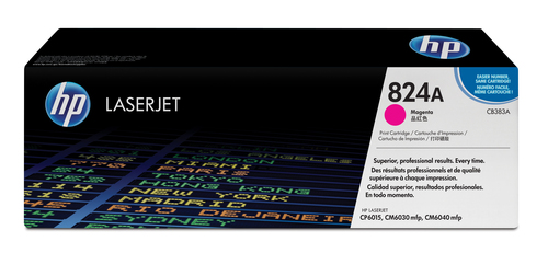 HP 824A Magenta LaserJet Toner Cartridge with ColorSphere Toner