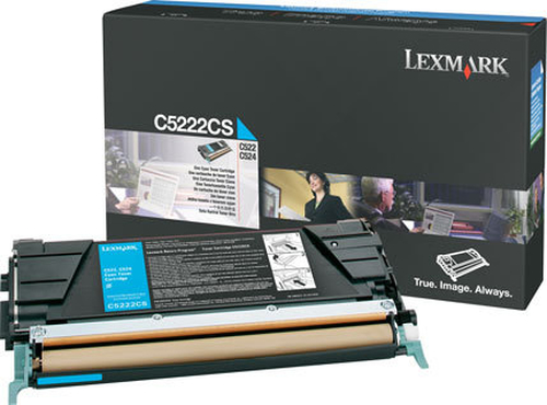 Lexmark Cyan Toner Cartridge for C52x Cartouche de toner Original