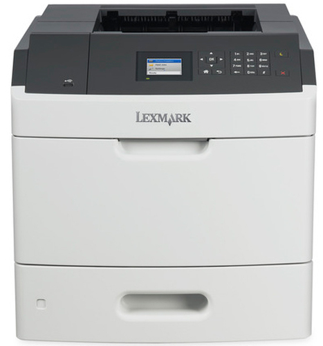 MS811dn, 800MHz, 512MB, 1200x1200DPI, 60ppm, LCD, USB 2.0, Gigabit Ethernet, 23.6kg, white/grey