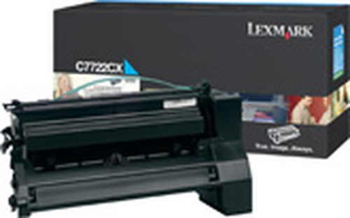 Lexmark C7722CX Cartouche de toner 1 pièce(s) Original Cyan