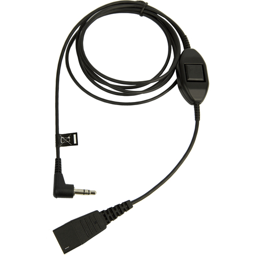 Jabra quick disconnect (QD) to 3.5 mm jack cord for Alcatel