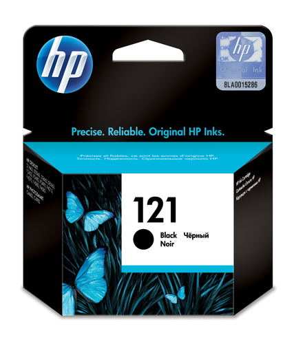 HP 121 Black Ink Cartridge with Vivera Ink