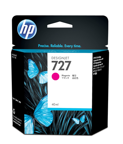 HP 727 40-ml Magenta Designjet Ink Cartridge