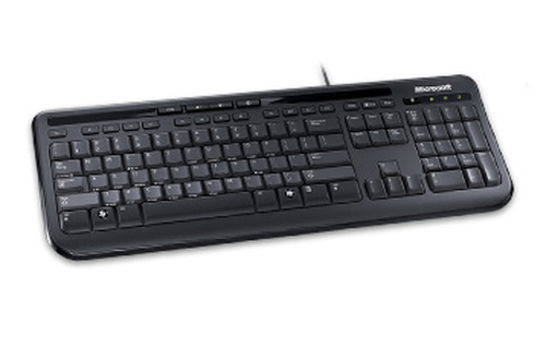 Microsoft Wired Keyboard 600, Black clavier USB Noir