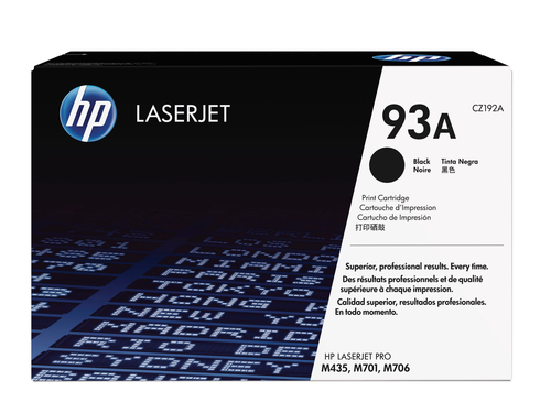 93A toner LaserJet noir authentique, 12 000 pages