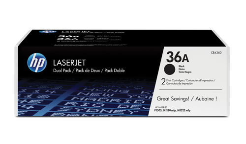 36A pack de 2 toners LaserJet noir authentiques