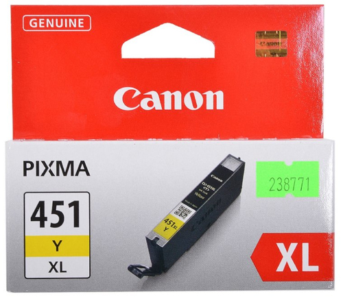 Canon CLI-451Y Cartouche de toner 1 pièce(s) Original Jaune