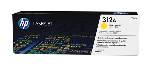 Cartouche de toner jaune authentique LaserJet 312A