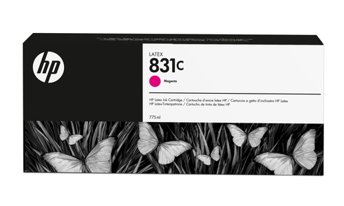 HP 831C 775-ml Magenta Latex Ink Cartridge