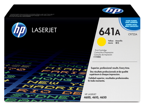 HP 641A Yellow LaserJet Toner Cartridge with Smart Printing Technology