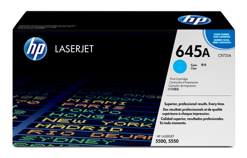 645A toner LaserJet cyan authentique