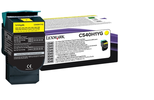 C54x, X54x cartouche toner jaune Return Programme haute capacité (2K)