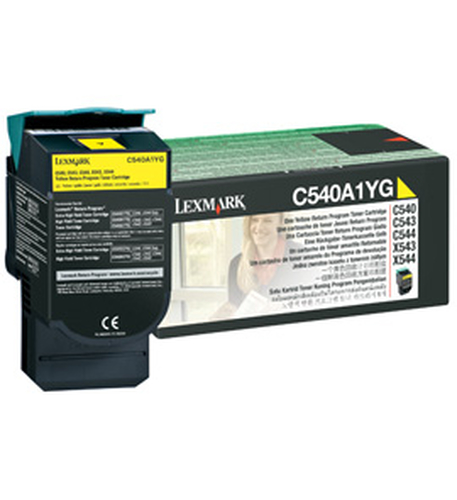 C54x, X54x cartouche toner jaune Return Programme (1K)