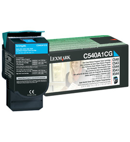 C54x, X54x Cartouche de toner Return Program Cyan (1K)