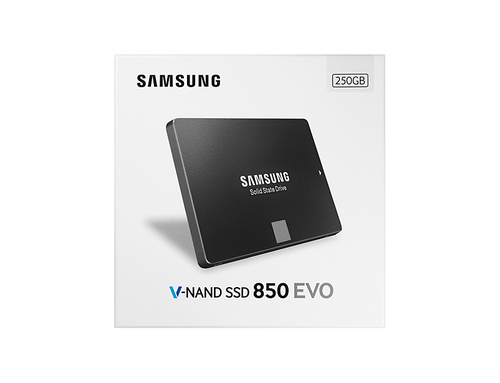 250GB 850 EVO, Samsung 32 layer 3D V-NAND, SATA III, 2.5"