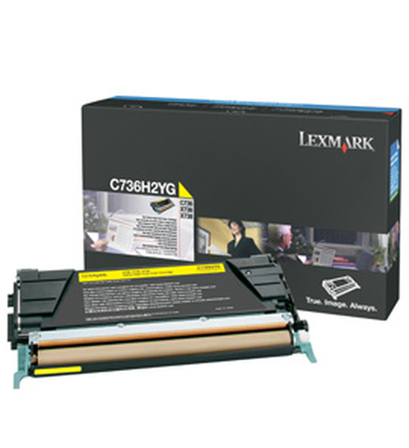 Lexmark C736H2YG Cartouche de toner 1 pièce(s) Original Jaune