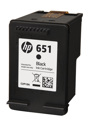 خرطوشة HP 651‏ حبرية أصلية سوداء Ink Advantage‏