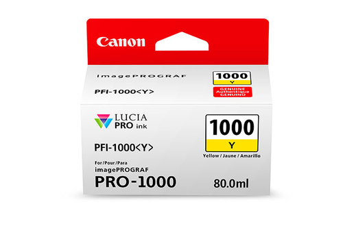 Canon PFI-1000 Y cartouche d'encre Original Jaune