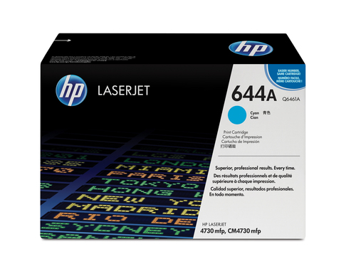 644A toner LaserJet cyan authentique