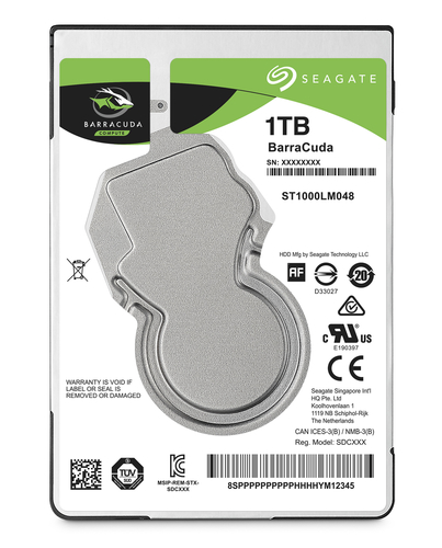 1 TB, 2.5", SATA 6 Gb/s, 5400 RPM, 140 MB/s, 128 MB, 7 mm