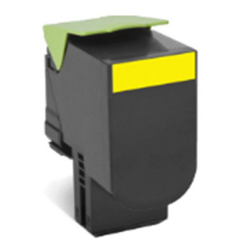 Lexmark 80C8XYE Cartouche de toner 1 pièce(s) Original Jaune