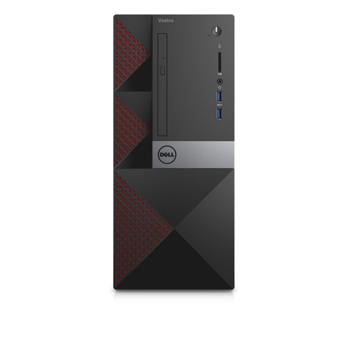 DELL Vostro 3668 DDR4-SDRAM i5-7400 Mini Tower Intel® Core™ i5 de 7e génération 4 Go 1000 Go HDD Windows 10 Pro PC Noir, Rouge