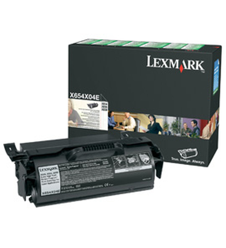 Lexmark X654X04E Cartouche de toner 1 pièce(s) Original Noir