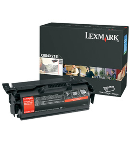 Lexmark X654X21E Cartouche de toner 1 pièce(s) Original Noir