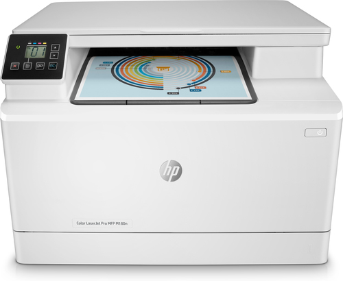 Color LaserJet Pro MFP M180n, Laser, 600 x 600dpi, 16ppm, A4, 800MHz, 256MB, USB, LCD