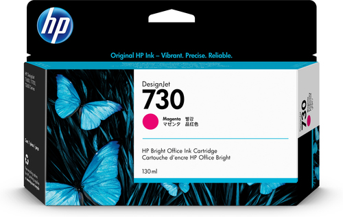 HP Cartouche d’encre 730 DesignJet magenta, 130 ml