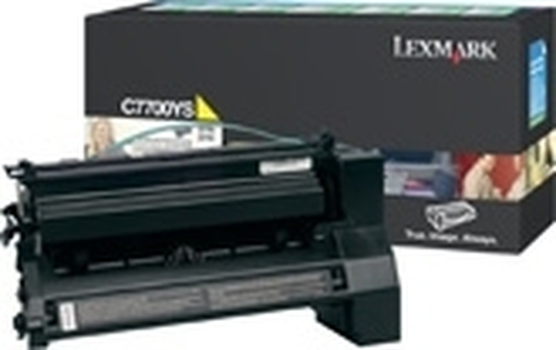 Lexmark Yellow Return Program Print Cartridge for C770/C772 Cartouche de toner Original Jaune