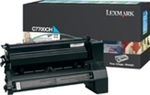 Lexmark Cyan High Yield Return Program Print Cartridge for C770/772 Cartouche de toner Original