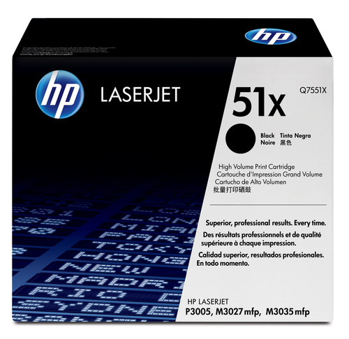 51X toner LaserJet noir grande capacité authentique