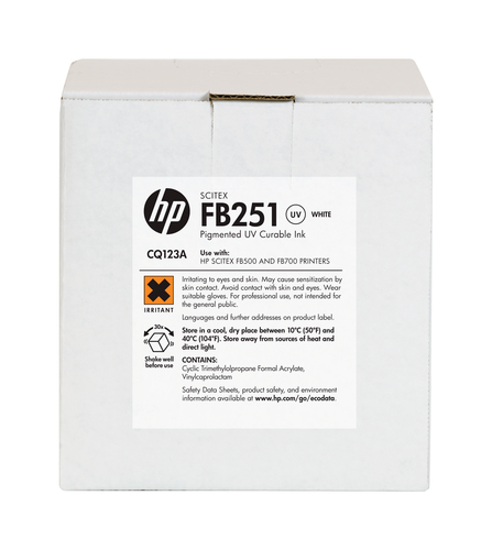 HP FB251 encre Scitex blanche 2 litres