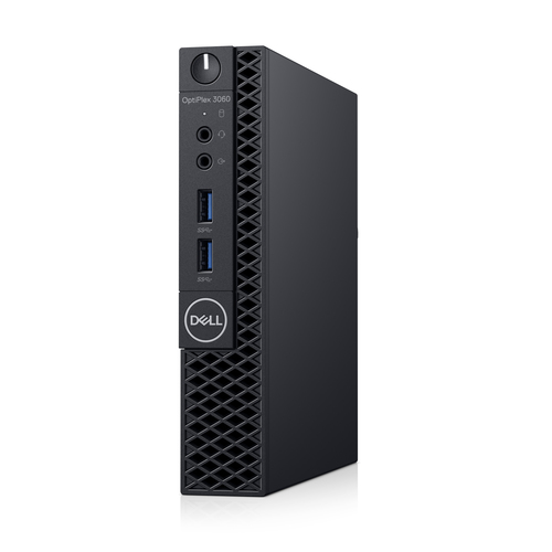 DELL OptiPlex 3060 DDR4-SDRAM i3-8100T mini PC Intel® Core™ i3 de 8e génération 4 Go 500 Go HDD Ubuntu Linux Noir