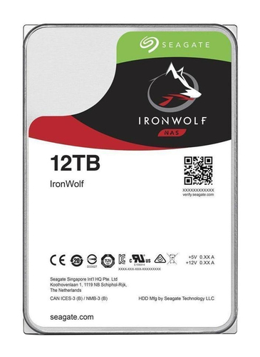 NAS HDD 12TB IronWolf, 7200rpm, 6Gb/s, SATA 256MB, 3.5''