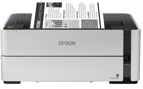 Economical ink tank printer, 1200 x 2400 DPI, 39 pages/min, Duplex Printing: 9 A4 pages/min, 250-sheet tray, Wi-Fi, USB, White