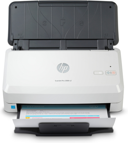 HP Scanjet 6FW06A scanner Alimentation papier de scanner 600 x 600 DPI A4 Noir, Blanc