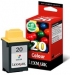 Lexmark #20 / 15M0120E Color Print Cartridge cartouche d'encre Original Cyan, Magenta, Jaune