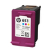 HP خرطوشة طباعة حبرية 651 Ink Advantage‏ أصلية ثلاثية الألوان