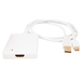 Urban Factory CBB21UF câble vidéo et adaptateur Mini DisplayPort + USB Type-A HDMI Type A (Standard) Blanc